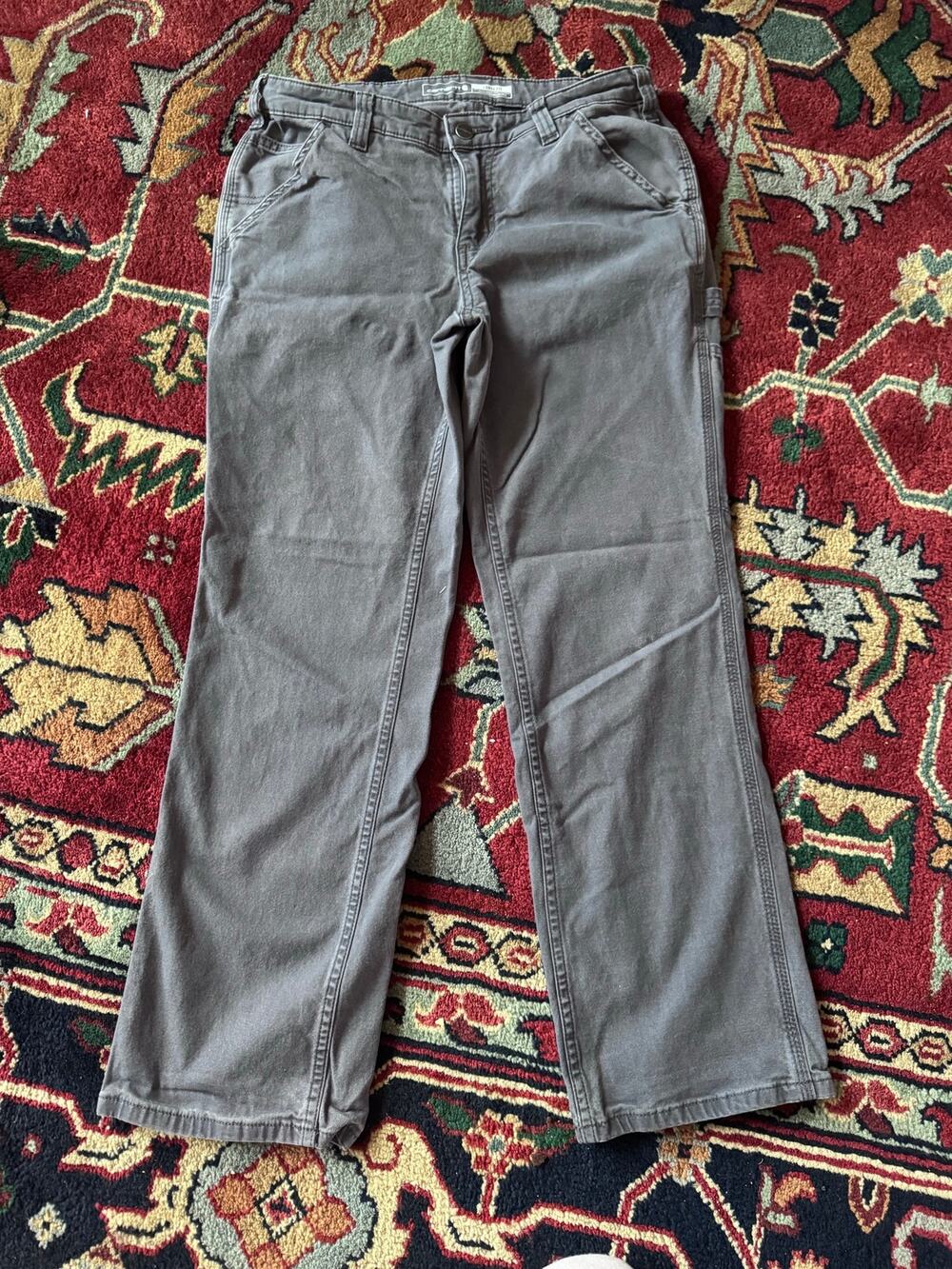 Carhartt loose fit cargo work pants gray women’s sz 6 short
